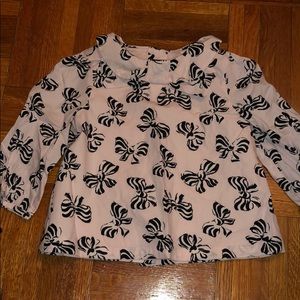 Janie and Jack bow blouse